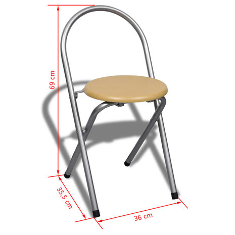 Ontbijttafelset met twee stoelen (inklapbaar) 9