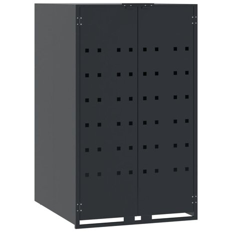 Containerberging voor 1 container 69x79x117 cm staal antraciet 2