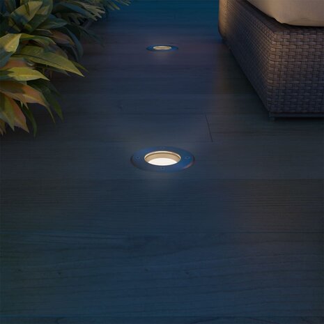 LED-Grondspots buiten 3 stuks rond 3