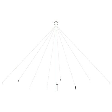 Kerstboomverlichting 576 LED&apos;s binnen/buiten 3,6 m meerkleurig 3