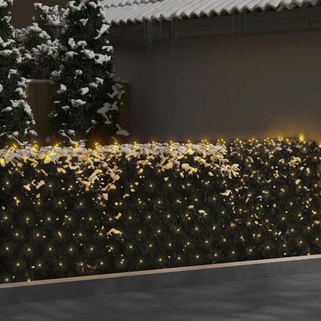 Kerstnetverlichting 204 LED&apos;s binnen en buiten 3x2 m warmwit 3