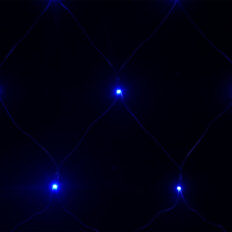 Kerstnetverlichting 544 LED&apos;s binnen en buiten 4x4 m blauw 5