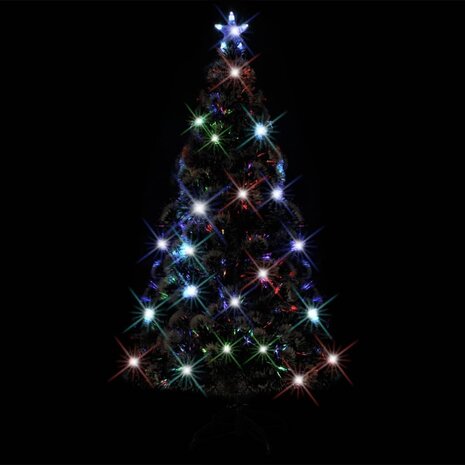 Kerstboom met LED en standaard 180 cm glasvezel 3