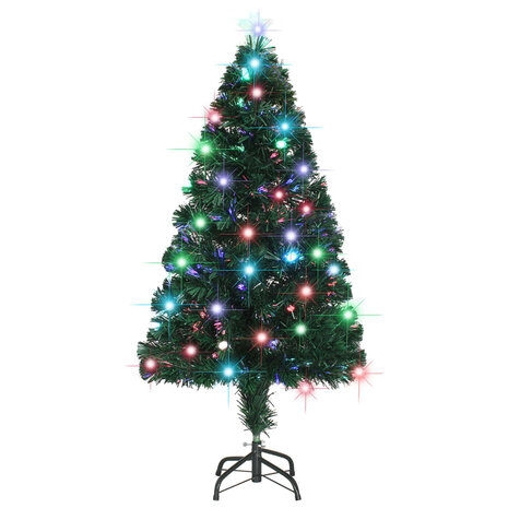 Kerstboom met LED en standaard 120 cm glasvezel 3