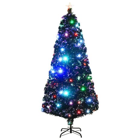 Kerstboom met LED en standaard 180 cm glasvezel 2