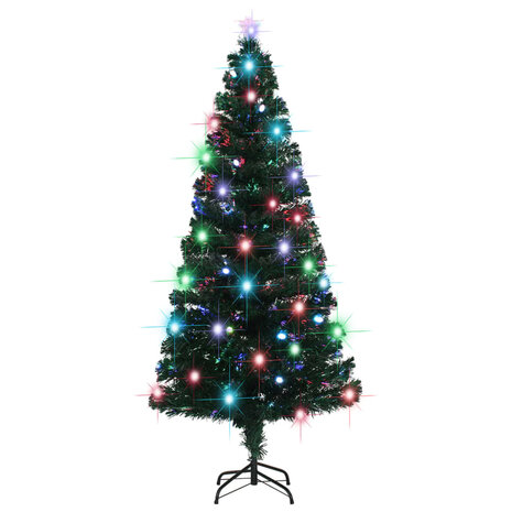 Kerstboom met LED en standaard 180 cm glasvezel 3