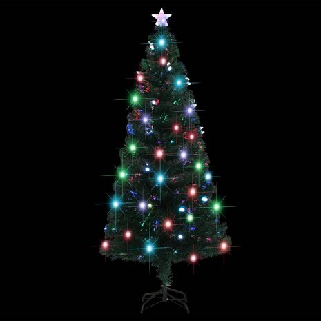 Kerstboom met LED en standaard 180 cm glasvezel 5