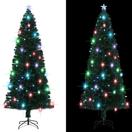 Kerstboom met LED en standaard 240 cm glasvezel 3