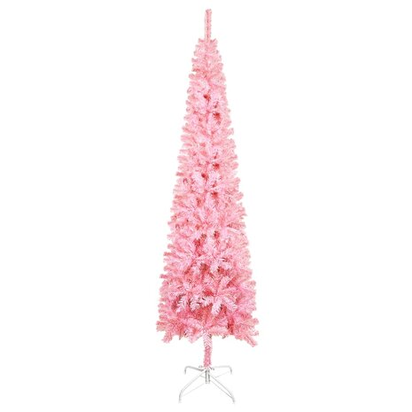 Kerstboom smal 120 cm roze  2