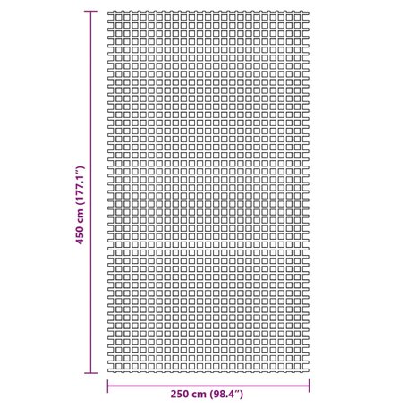 Kampeerkleed 4,5x2,5 m antracietkleurig 7