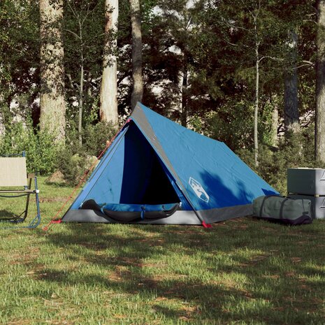 Tent 2-persoons waterdicht blauw 3