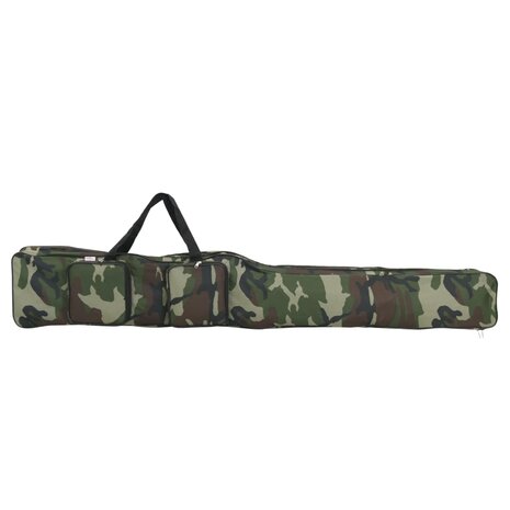 Hengeltas 160 cm camouflage oxford stof groen 1