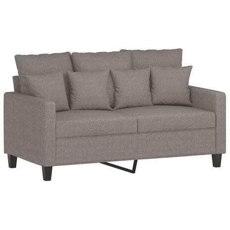 2-delige Loungeset met kussens stof taupe 3