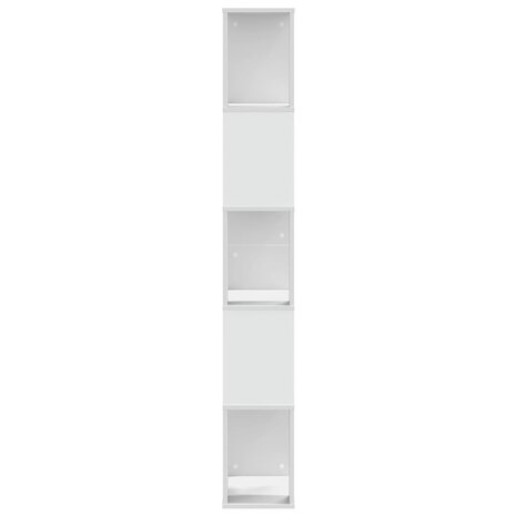 Boekenkast 5-laags 45x23,5x162,5 cm bewerkt hout wit 4