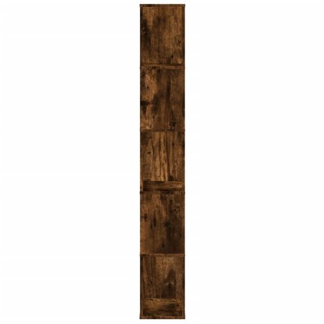 Boekenkast 5-laags 45x23,5x162,5 cm bewerkt hout gerookt eiken 4