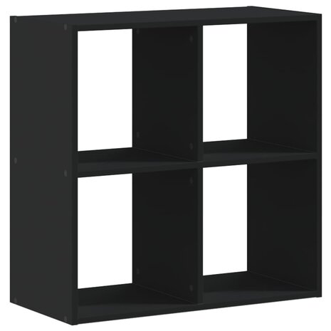 Boekenkast 68,5x32x68,5 cm bewerkt hout zwart 2