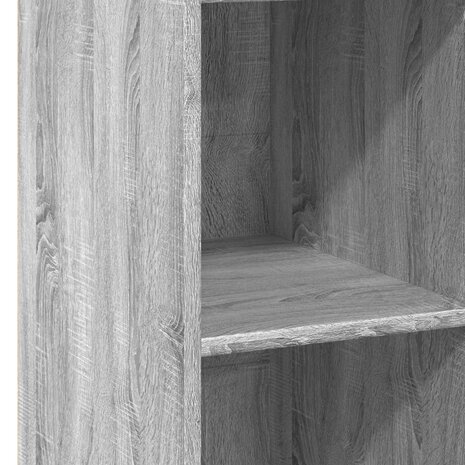 Hoge kast 30x41x124 cm bewerkt hout grijs sonoma eikenkleurig 7