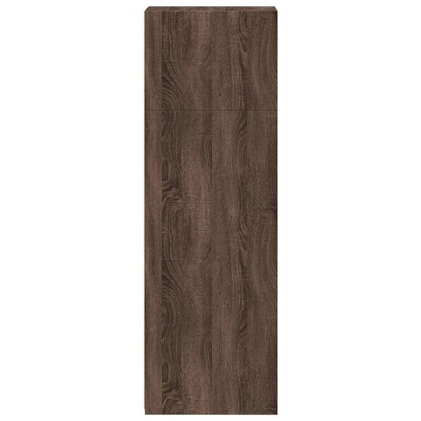 Hoge kast 30x41x124 cm bewerkt hout bruin eikenkleur 5