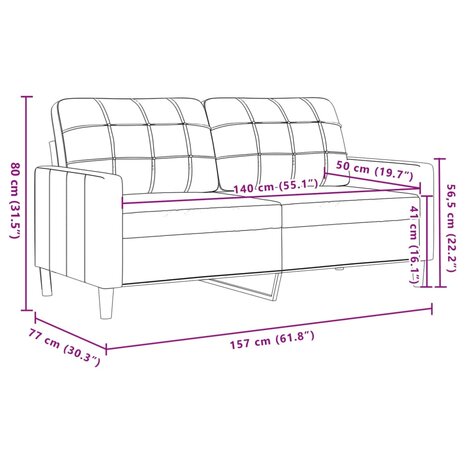 2-delige Loungeset met kussens fluweel zwart 7