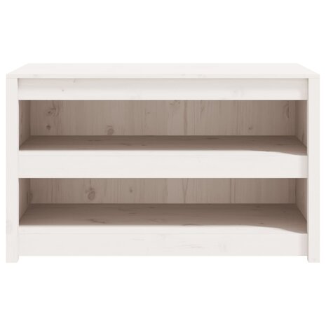 Keukenkast voor buiten 106x55x64 cm massief grenenhout wit 4