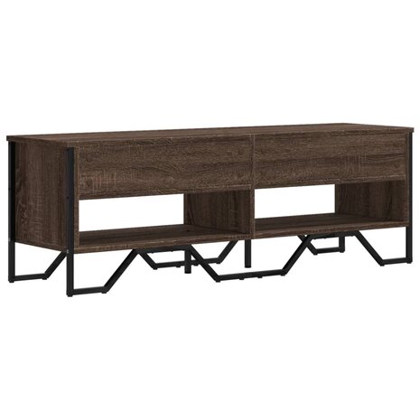 Tv-meubel 122x34x41 cm bewerkt hout bruin eikenkleurig 6