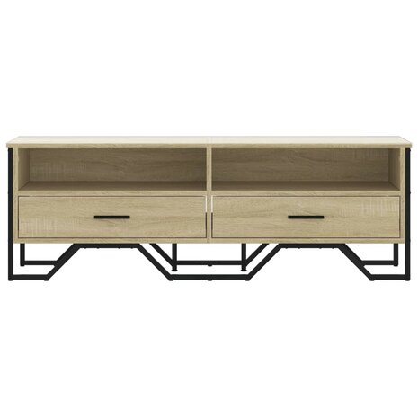 Tv-meubel 122x34x41 cm bewerkt hout sonoma eikenkleurig 4