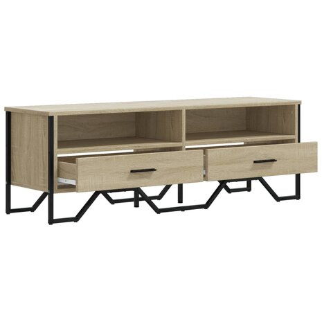 Tv-meubel 122x34x41 cm bewerkt hout sonoma eikenkleurig 7