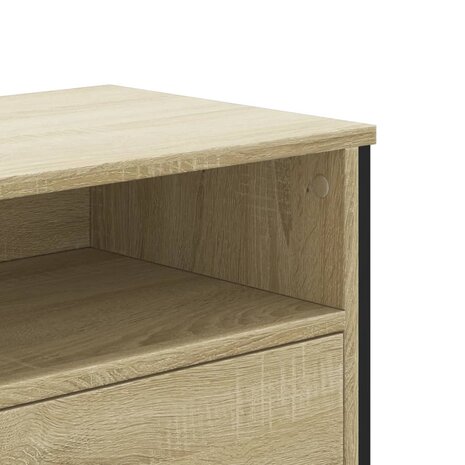 Tv-meubel 122x34x41 cm bewerkt hout sonoma eikenkleurig 8