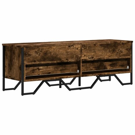 Tv-meubel 122x34x41 cm bewerkt hout gerookt eikenkleurig 6