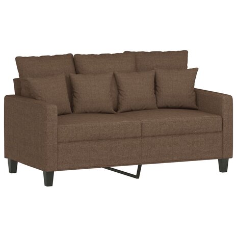 2-delige Loungeset met kussens stof bruin 3