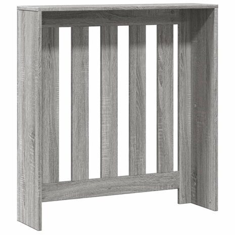 Radiatorombouw 78x20x82 cm bewerkt hout grijs sonoma eikenkleur 5