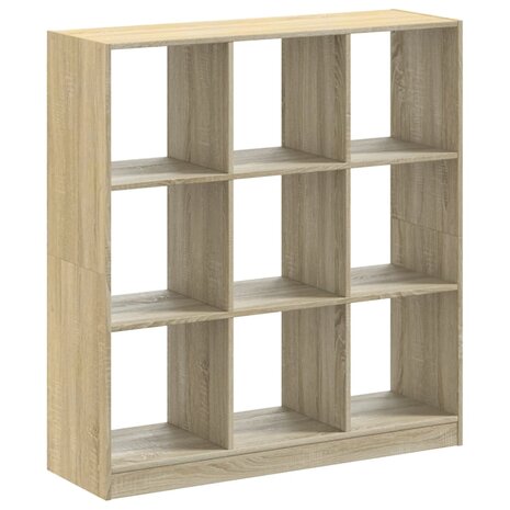 Boekenkast 102x32x108 cm bewerkt hout sonoma eikenkleurig 6