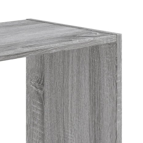 Boekenkast 102x32x108 cm bewerkt hout grijs sonoma eikenkleurig 7