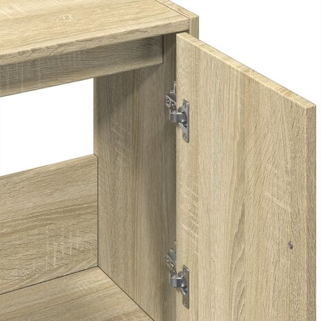 Wastafelkast 63x29x55 cm bewerkt hout sonoma eikenkleurig 8