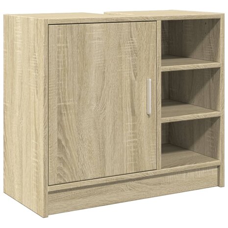 Wastafelkast 63x29x55 cm bewerkt hout sonoma eikenkleurig 2