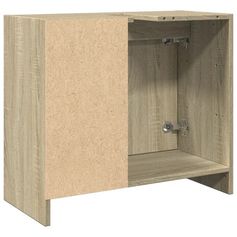 Wastafelkast 63x29x55 cm bewerkt hout sonoma eikenkleurig 7