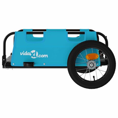 Fietstrailer oxford stof en ijzer blauw 6