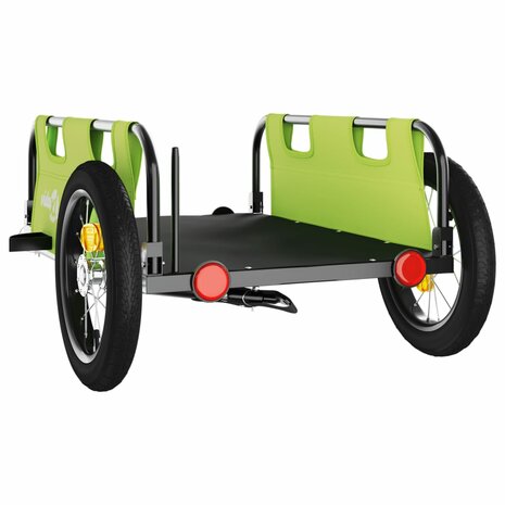 Fietstrailer oxford stof en ijzer groen 7