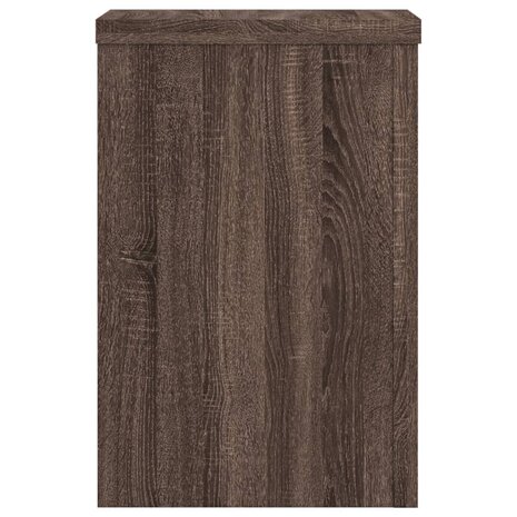 Plantenstandaards 2 st 20x20x30 cm bewerkt hout bruin eiken 5