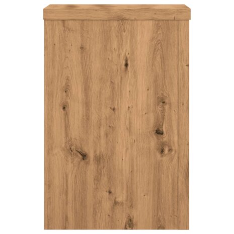 Plantenstandaards 2 st 20x20x30 cm hout artisanaal eiken 5