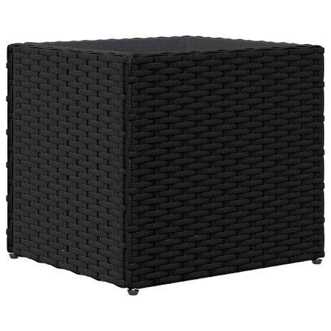 Plantenbak 36x30x32 cm poly rattan zwart 7