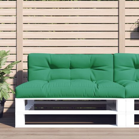 Palletkussen 120x40x12 cm stof groen 1