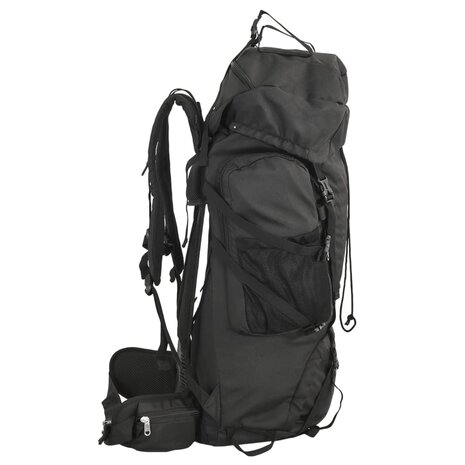 Wandelrugzak 100 L oxford stof zwart 2