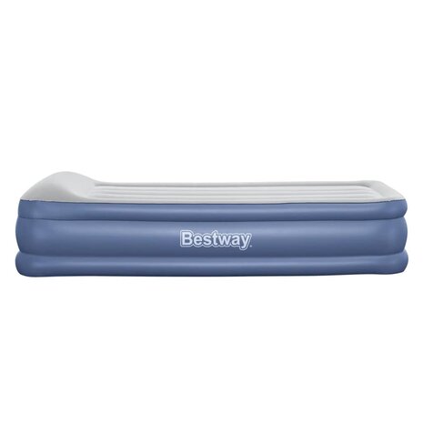 Bestway Luchtbed Tritech 1-persoons 191x97x46 cm blauw en grijs 6