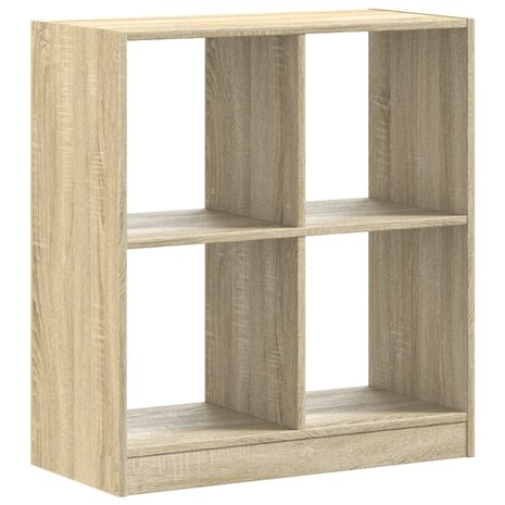 Boekenkast 68,5x32x75 cm bewerkt hout sonoma eikenkleurig 2