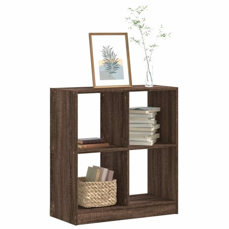 Boekenkast 68,5x32x75 cm bewerkt hout bruin eikenkleurig 1