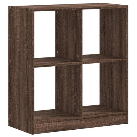 Boekenkast 68,5x32x75 cm bewerkt hout bruin eikenkleurig 2