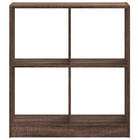 Boekenkast 68,5x32x75 cm bewerkt hout bruin eikenkleurig 4