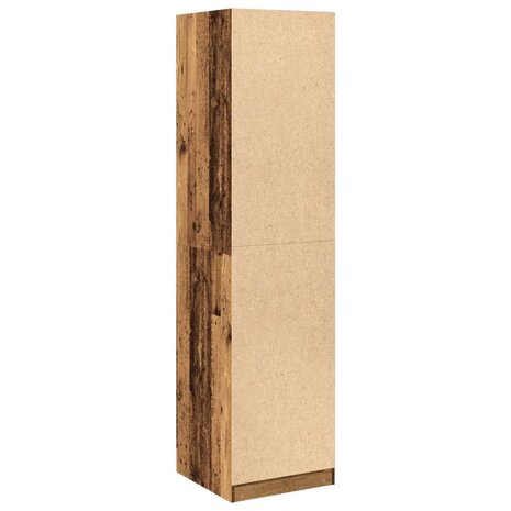 Kledingkast 50x50x200 cm bewerkt hout oud hout 6