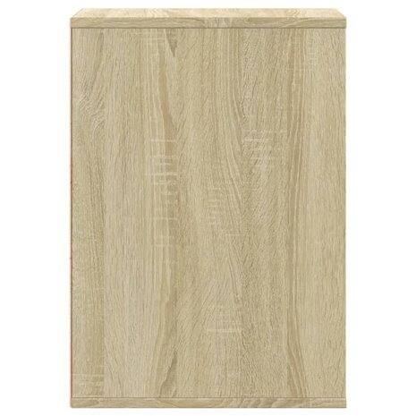 Ladekast 80x41x58 cm bewerkt hout sonoma eikenkleurig 6